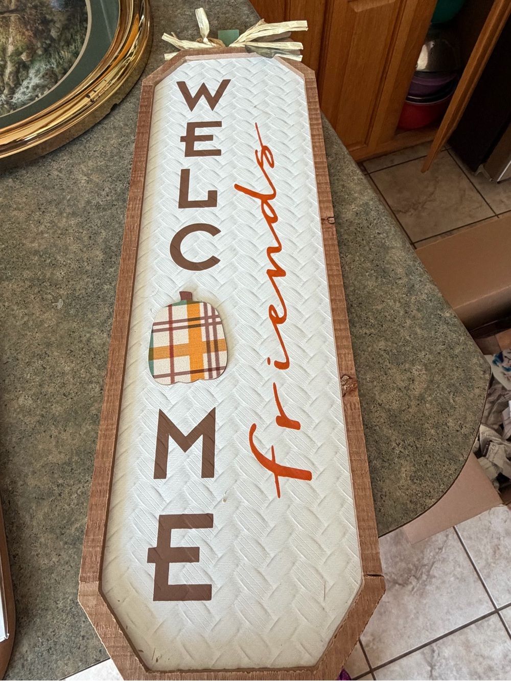 Welcome Friends Plaque by